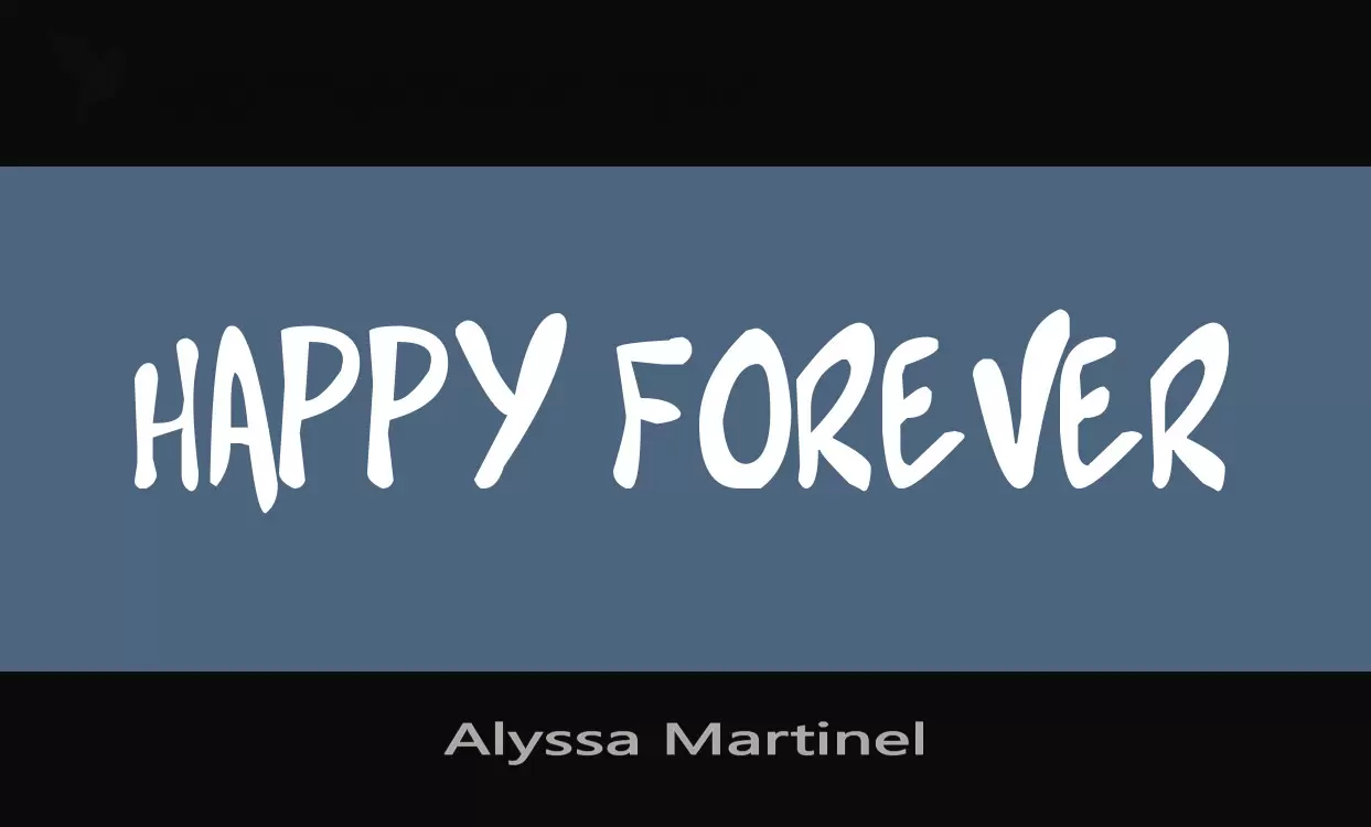 「Alyssa-Martinel」字体效果图