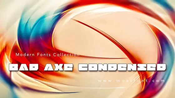 「Bad-Axe-Condensed」字体排版样式