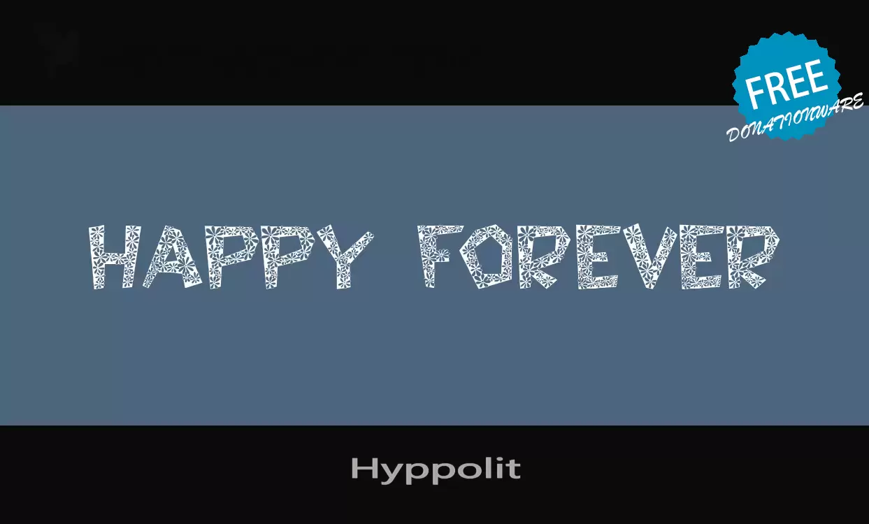 Font Sample of Hyppolit