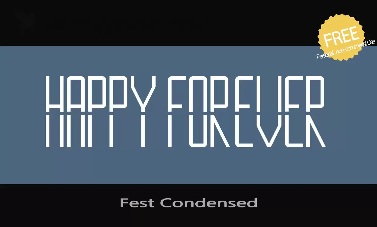 Sample of Fest-Condensed