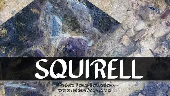 「SQUIRELL」字体排版图片