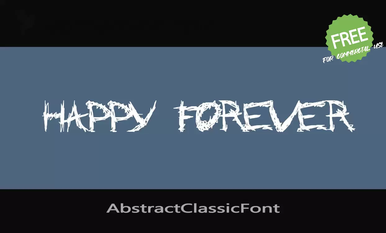 Sample of AbstractClassicFont