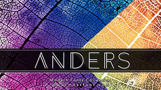 「Anders」字体排版图片