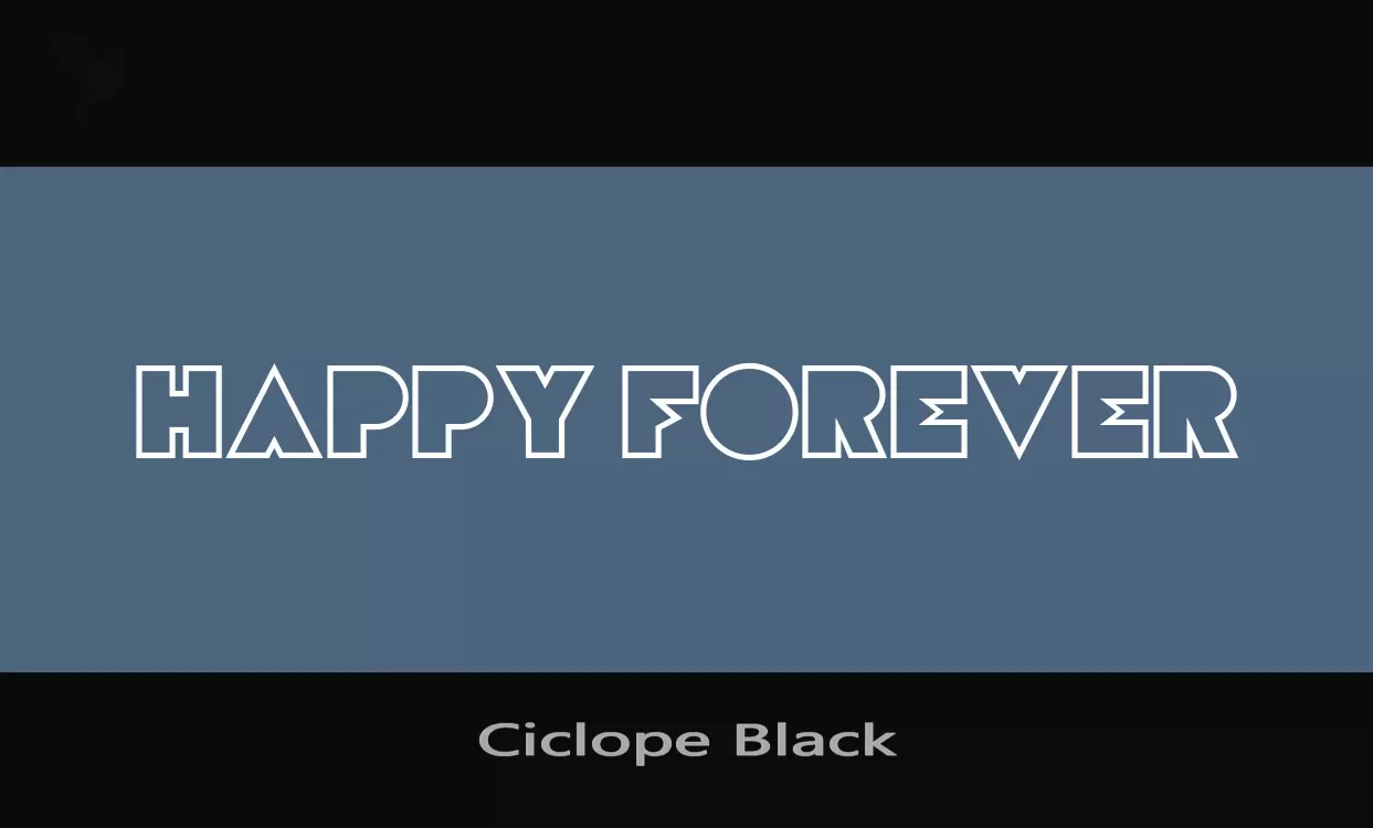 Sample of Ciclope-Black