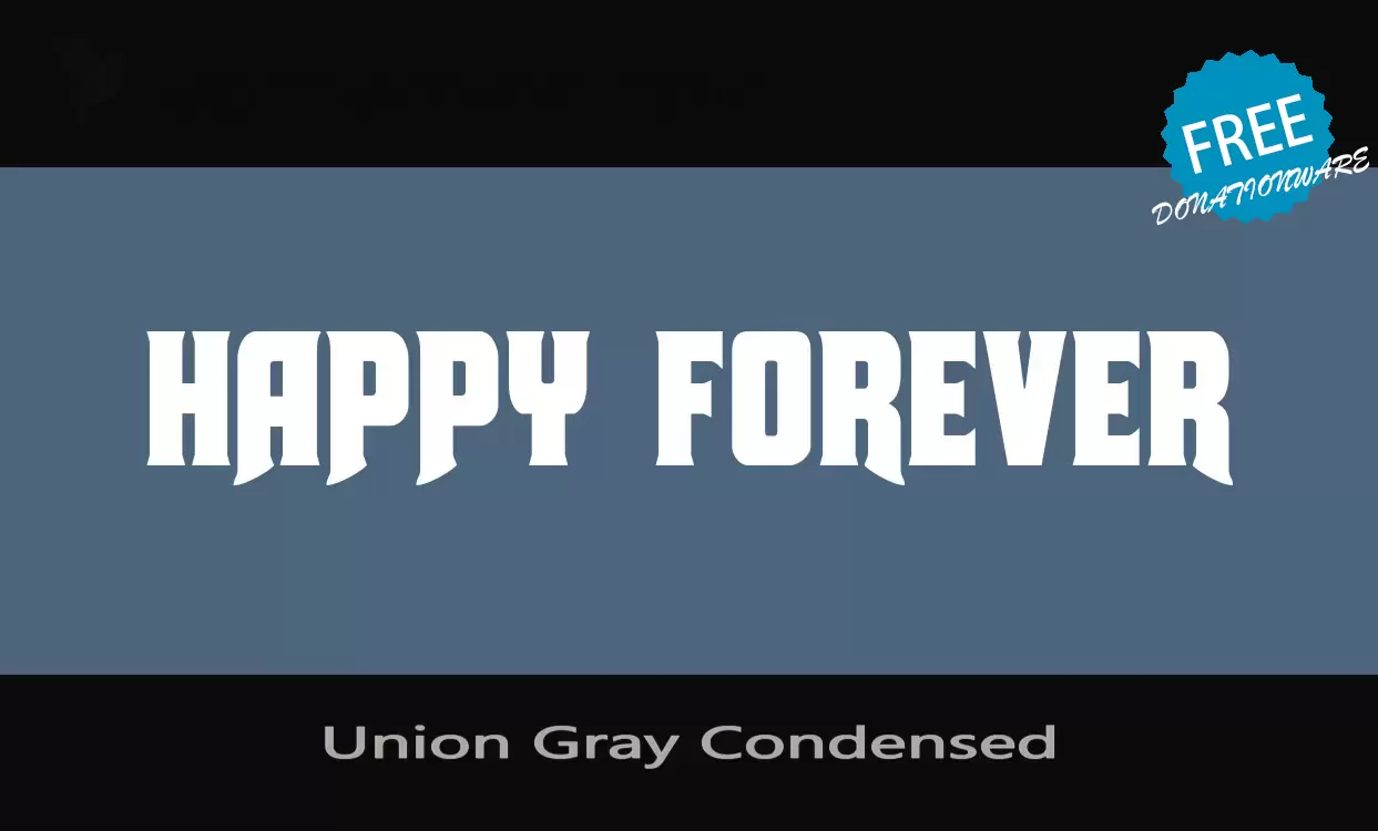 Sample of Union-Gray-Condensed