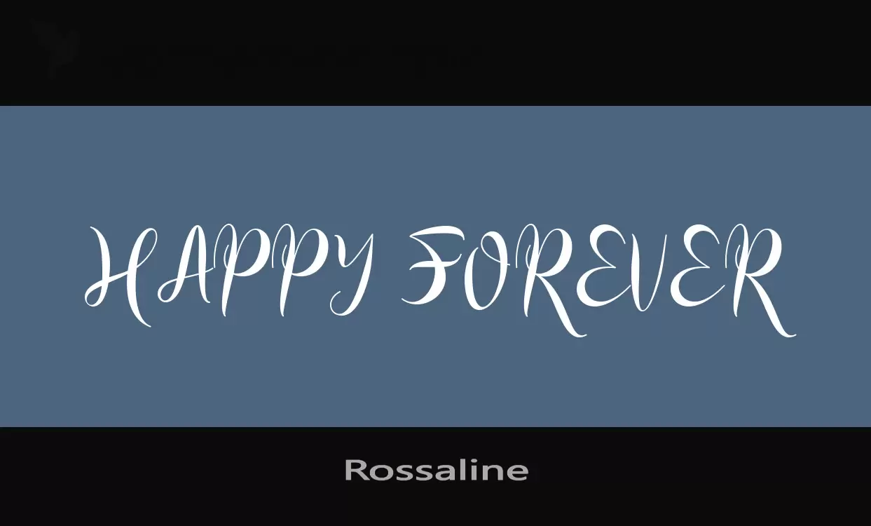 「Rossaline」字体效果图