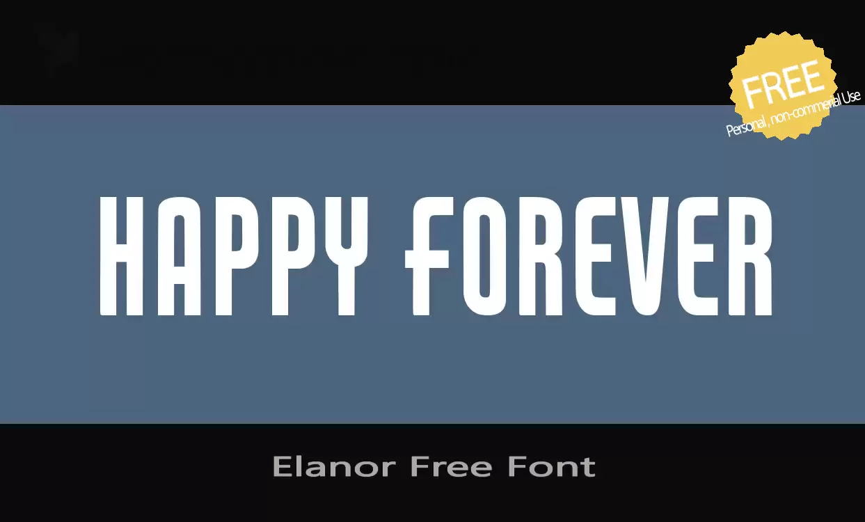 Sample of Elanor-Free-Font