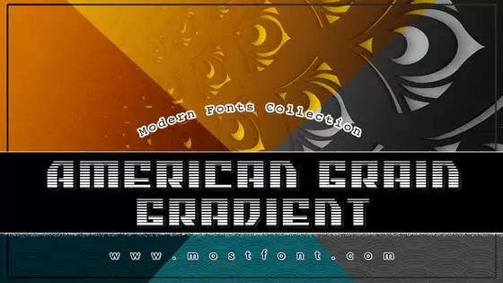 Typographic Design of American-Grain-Gradient