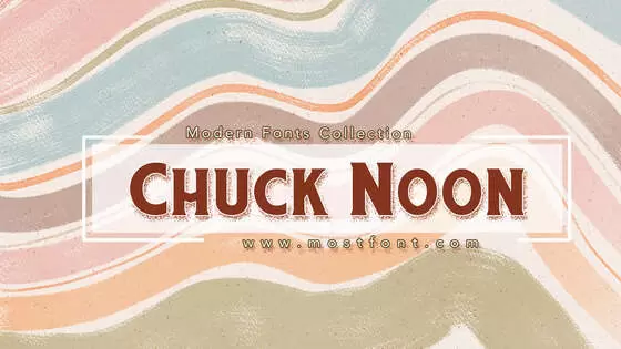 「Chuck-Noon」字体排版图片