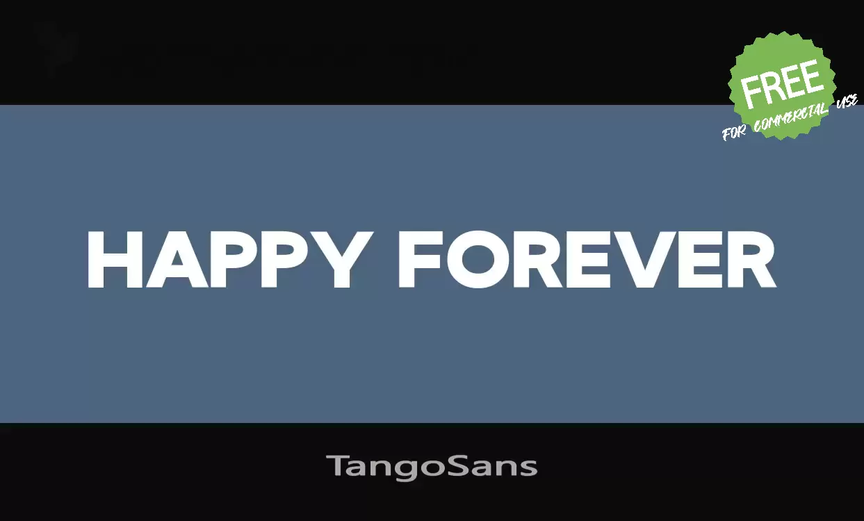 Sample of TangoSans