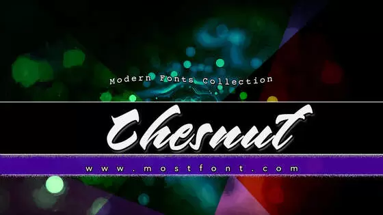 「Chesnut」字体排版图片