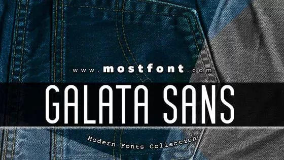 「Galata-Sans」字体排版样式