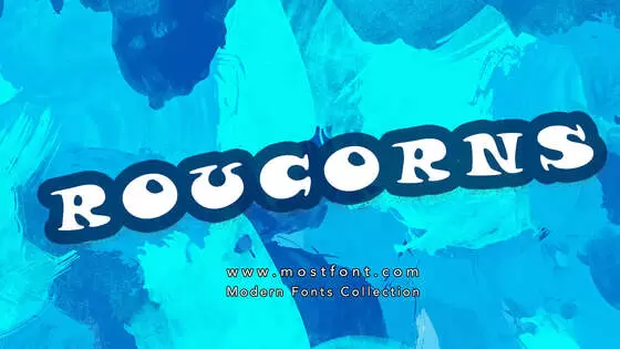 「Roucorns」字体排版样式