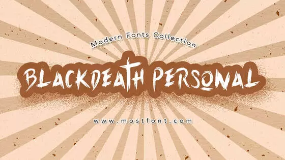 「Blackdeath-Personal」字体排版图片