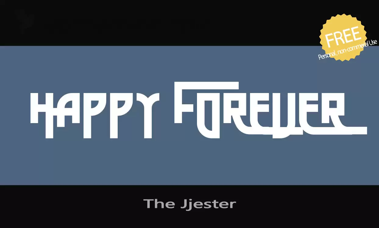 「The-Jjester」字体效果图