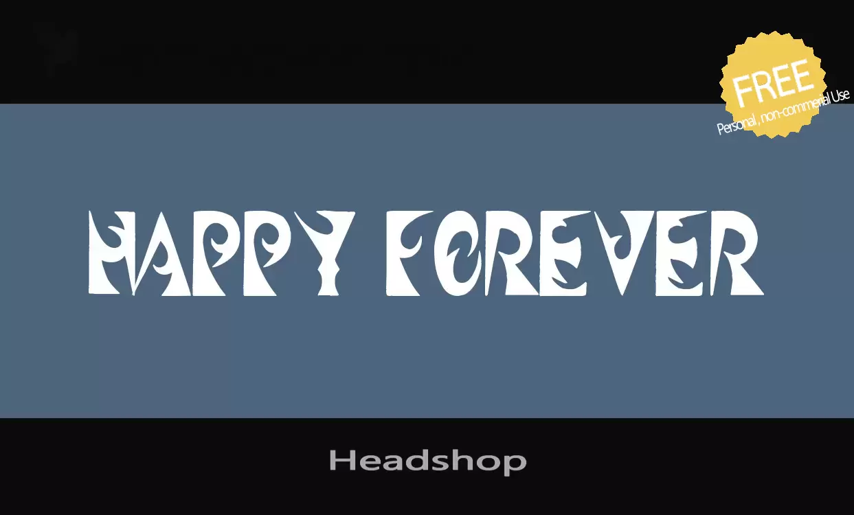 Font Sample of Headshop