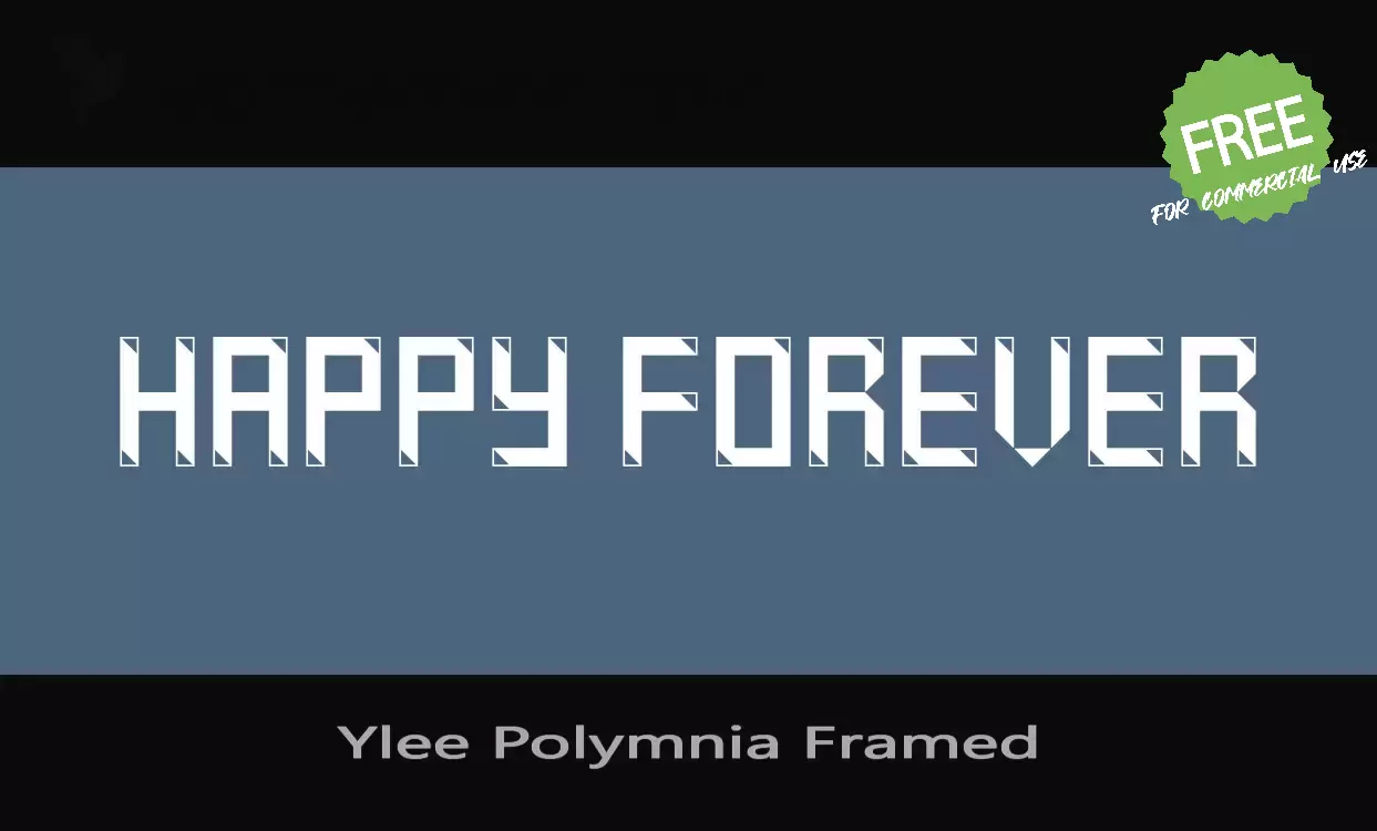 「Ylee-Polymnia-Framed」字体效果图