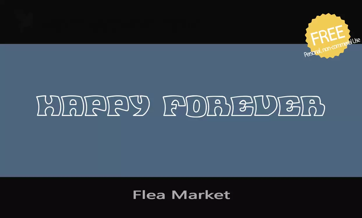 「Flea-Market」字体效果图