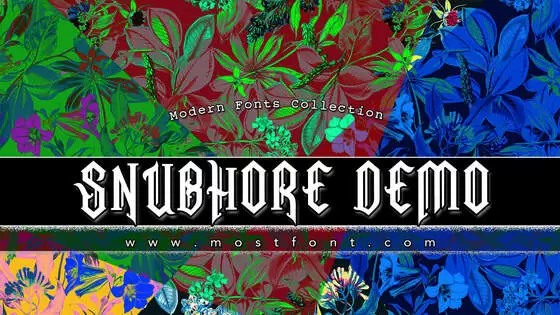 「Snubhore-Demo」字体排版图片