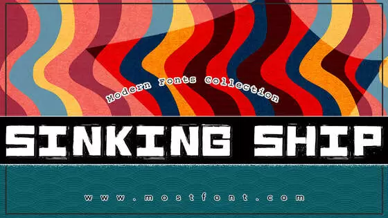 Typographic Design of Sinking-Ship