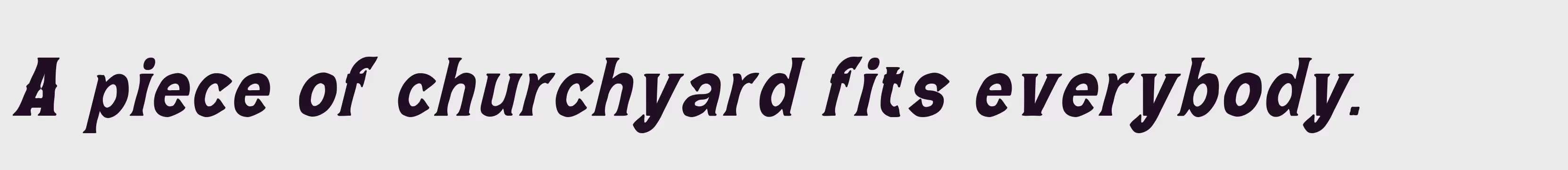 Preview Of Wild Bandit Serif Italic