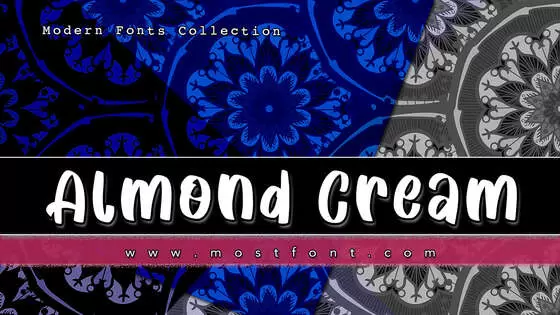 Typographic Design of Almond-Cream