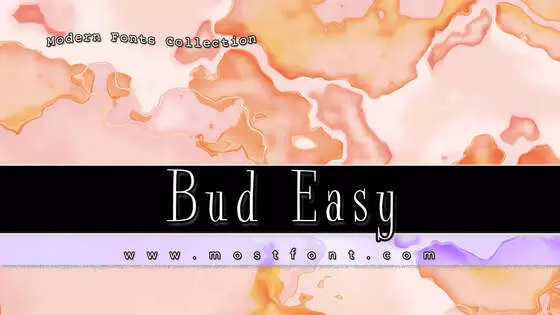 「Bud-Easy」字体排版图片