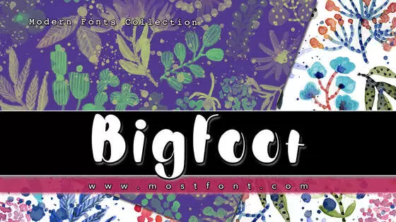 Typographic Design of Bigfoot