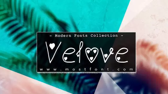 「Velove」字体排版图片