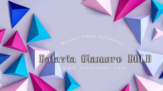 「Batavia-Glamore-BOLD」字体排版图片