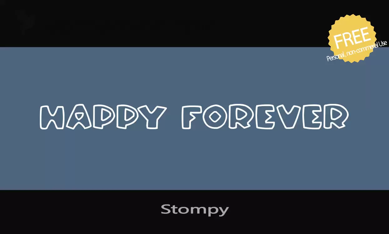 「Stompy」字体效果图