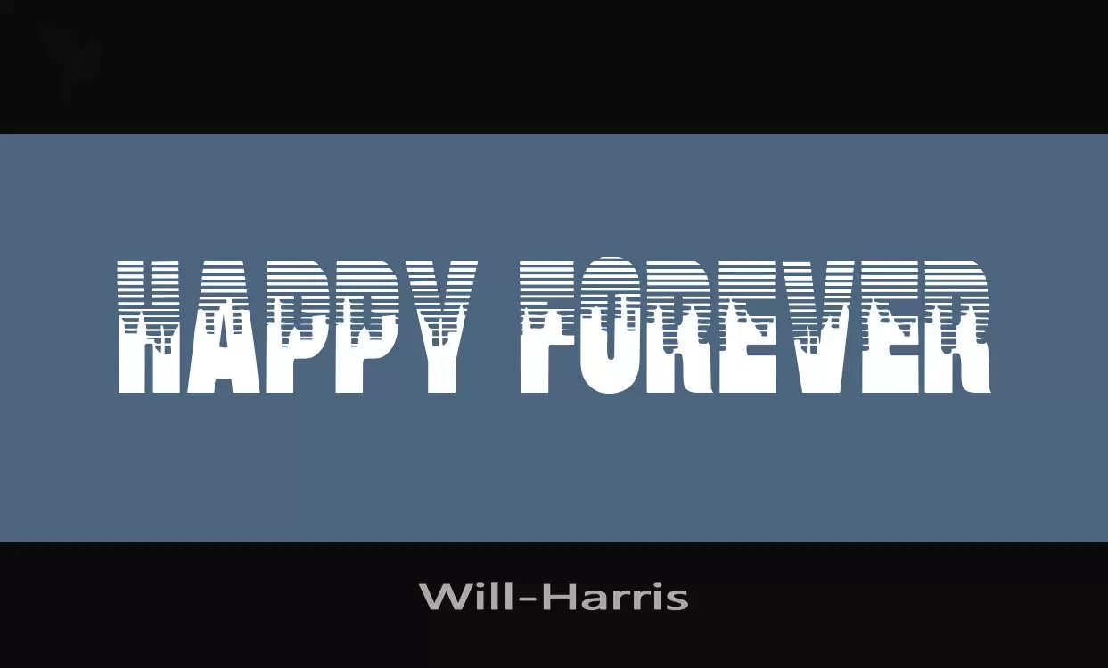 「Will-Harris」字体效果图