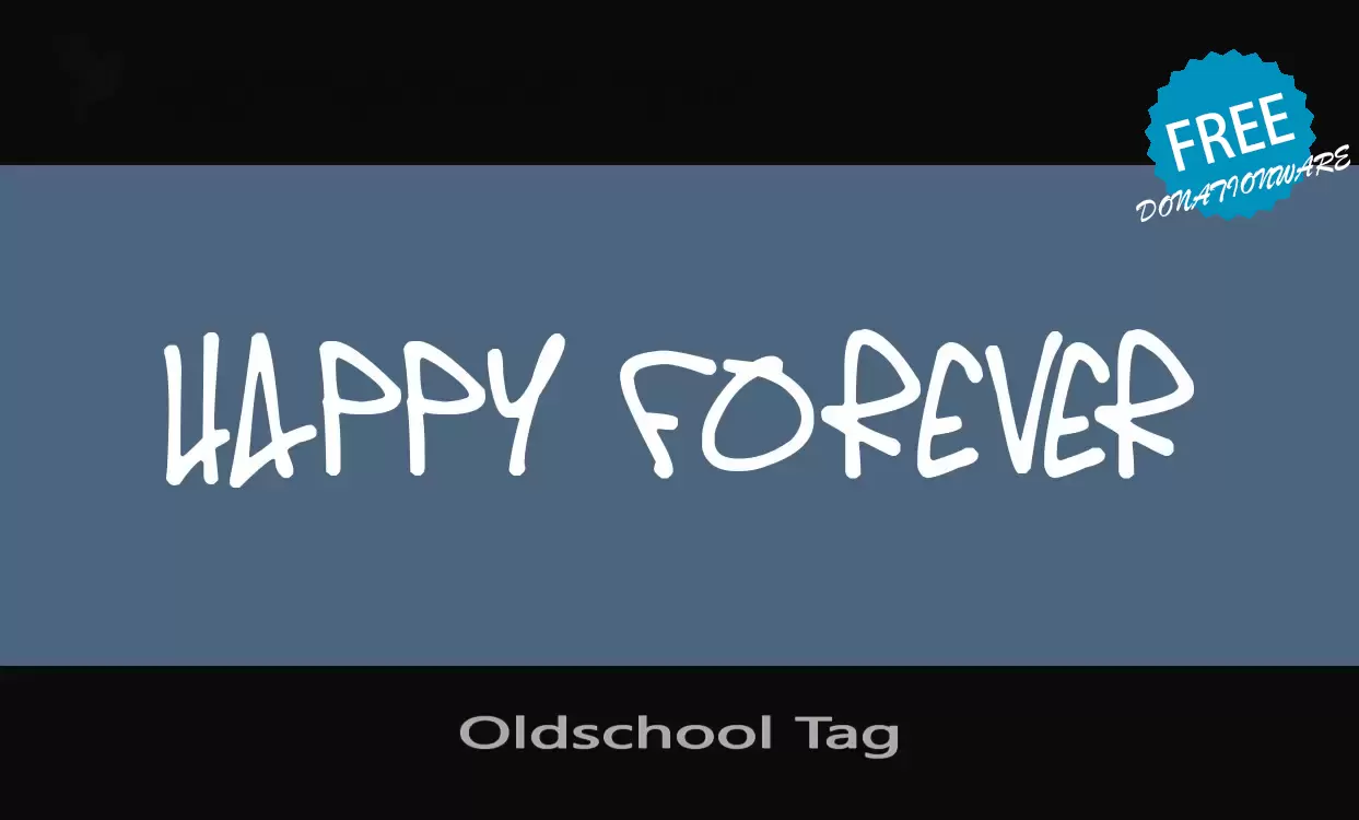 「Oldschool-Tag」字体效果图