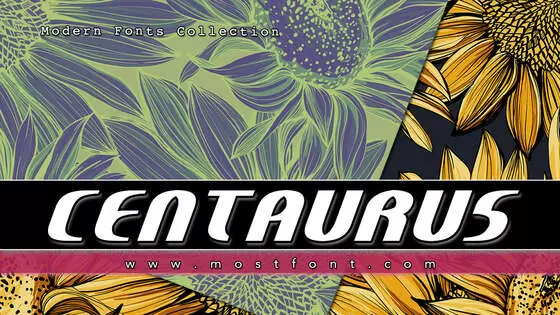 「Centaurus」字体排版图片