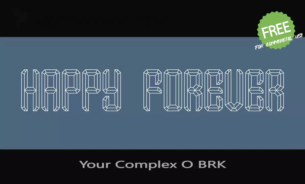 「Your-Complex-O-BRK」字体效果图