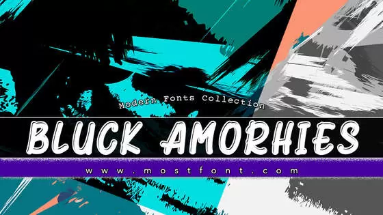 「Bluck-Amorhies」字体排版样式