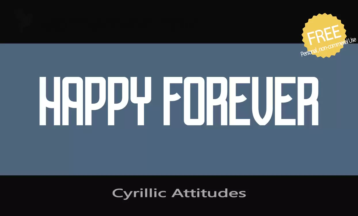 Sample of Cyrillic-Attitudes