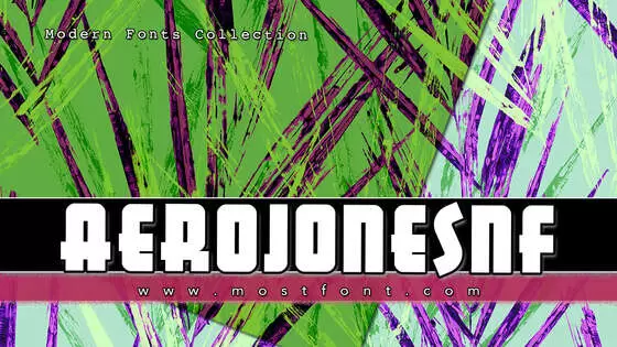 「AerojonesNF」字体排版图片