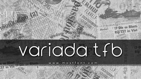 Typographic Design of Variada-Tfb