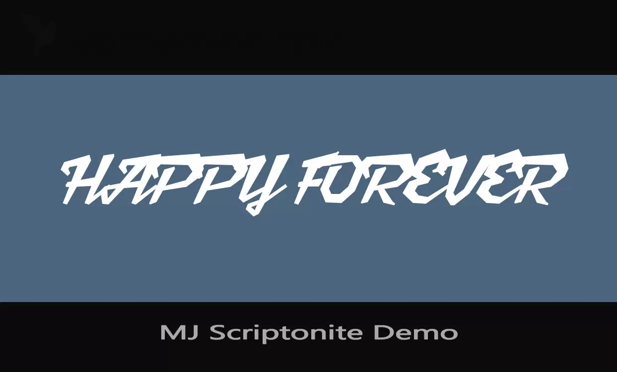 「MJ-Scriptonite-Demo」字体效果图