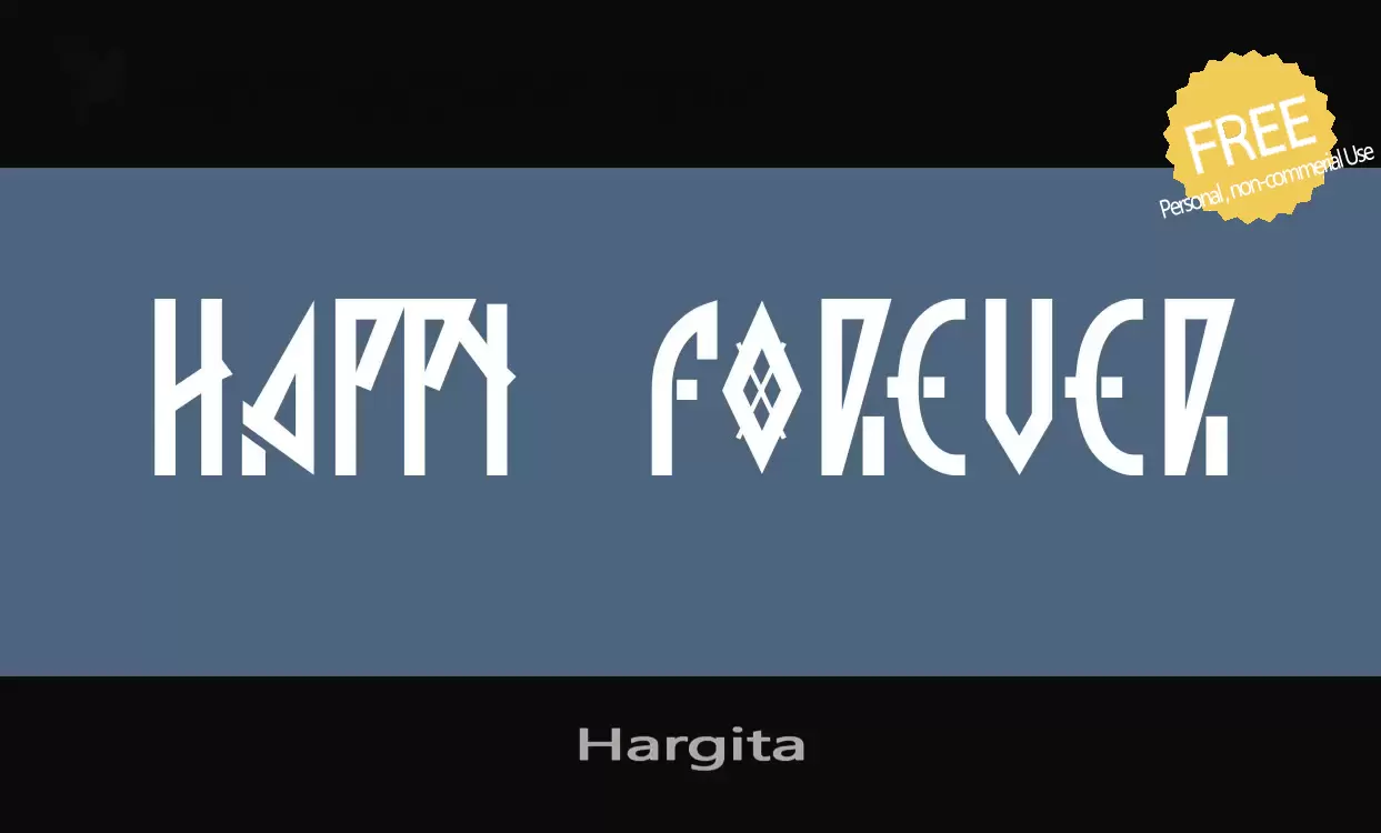 「Hargita」字体效果图