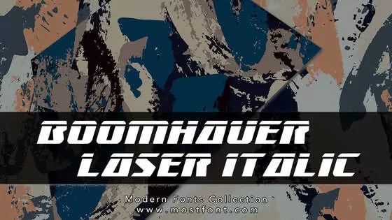 「Boomhauer-Laser-Italic」字体排版图片