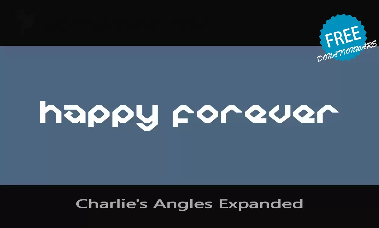 「Charlie's-Angles-Expanded」字体效果图