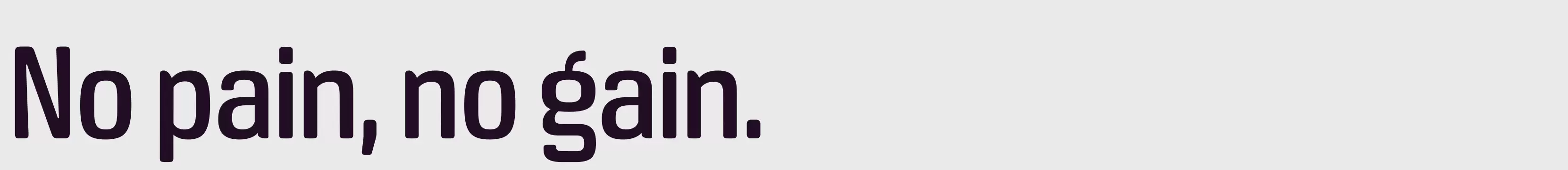 「Regular」字体效果图