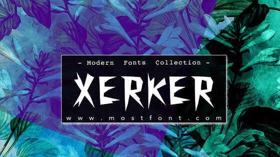 「Xerker」字体排版样式