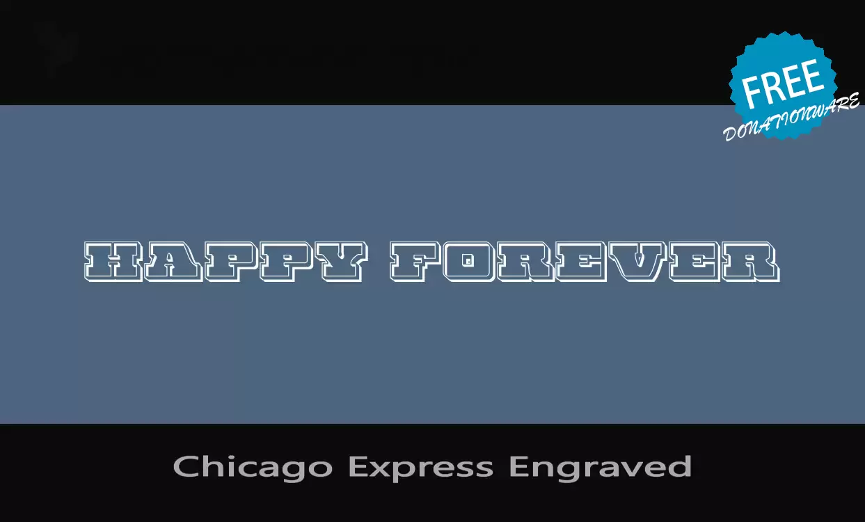 「Chicago-Express-Engraved」字体效果图