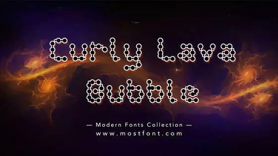 「Curly-Lava-Bubble」字体排版图片