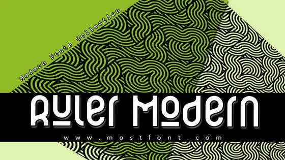 Typographic Design of Ruler-Modern