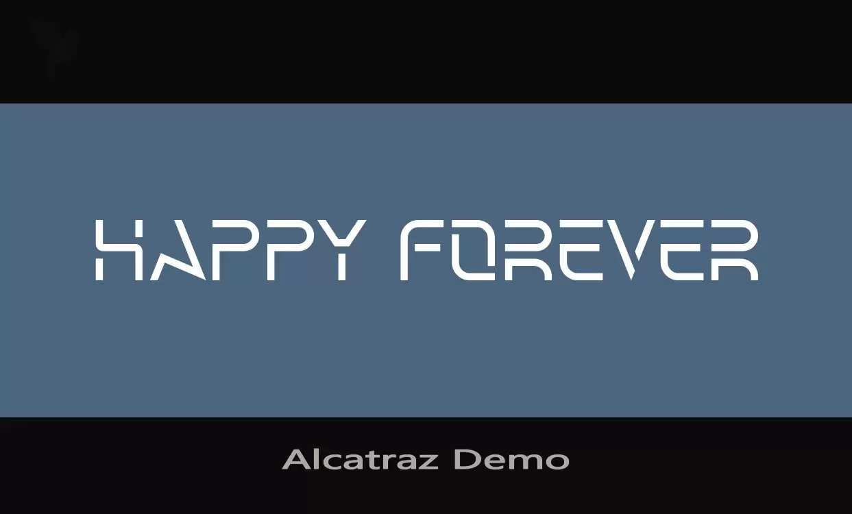 「Alcatraz-Demo」字体效果图