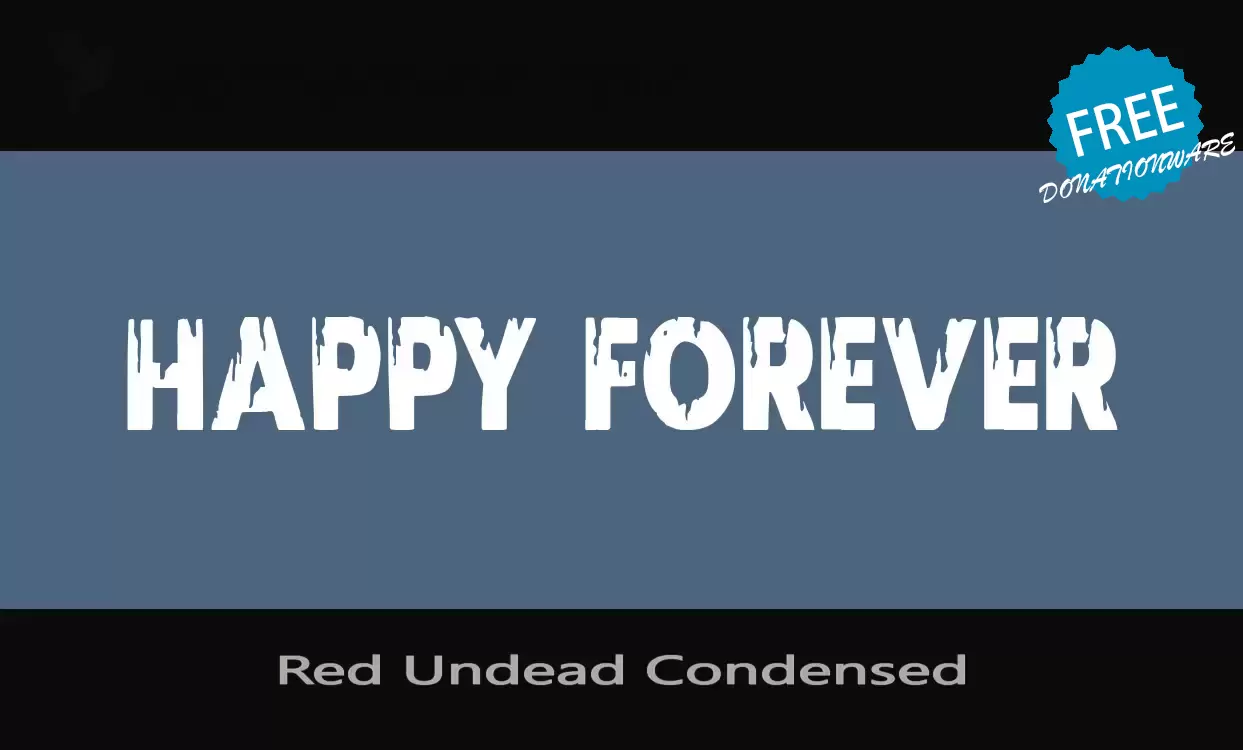 「Red-Undead-Condensed」字体效果图